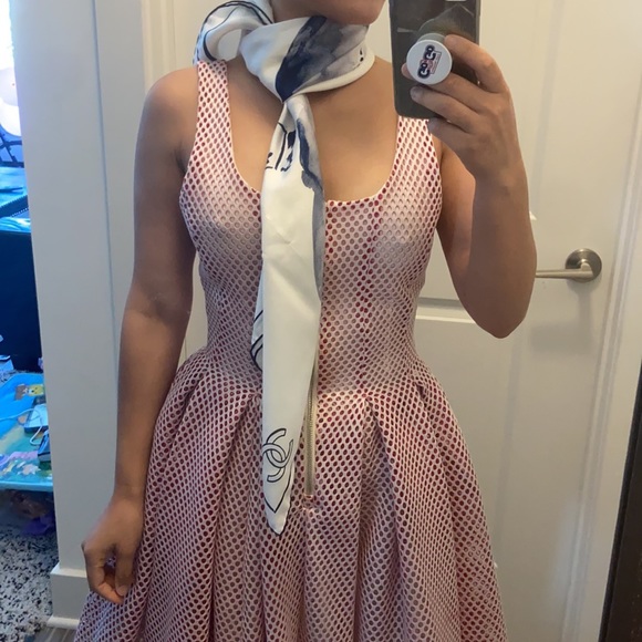 Chanel 100% Silk square scarf. - Picture 13 of 14